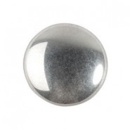 Cabuchon de vidrio par Puca® 18mm - Argentees/silver 00030/27000